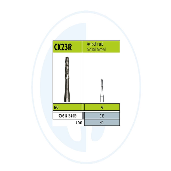 کالای دندانپزشکی فرز مخروطی ته گرد برش روکش و برداشت آمالگام کروان کاتر توربین- Round End Taper Crown Cutters
