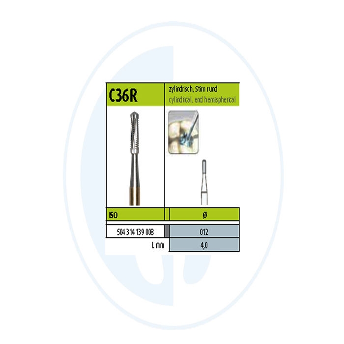 کالای دندانپزشکی فرز استوانه ای برش روکش و برداشت آمالگام کروان کاتر توربین - Cylinder Crown Cutters