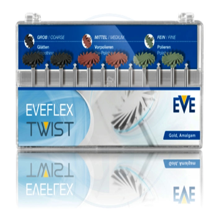 کالای دندانپزشکی دیسک خورشیدی پرداخت و پولیش آمالگام - EVEFlex TWIST Polishing Discs for Amalgam